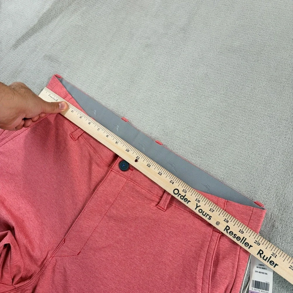 Tommy Bahama On Par IslandZone Golf Shorts in New Red‎ Sail Men 38x8 NWT $110